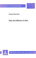 Ueber Die Differenz Im Sein