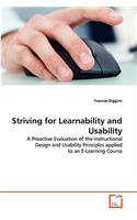 Striving for Learnability and Usability