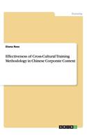 Effectiveness of Cross-Cultural Training Methodology in Chinese Corporate Context