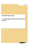 Crowdfunding as a financial instrument for startups