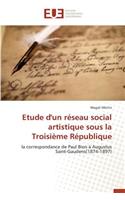 Etude d'Un Réseau Social Artistique Sous La Troisième République