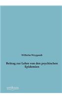 Beitrag zur Lehre von den psychischen Epidemien