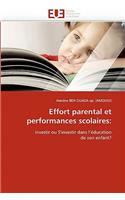 Effort Parental Et Performances Scolaires