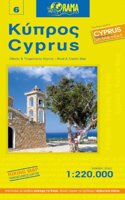 Cyprus yellow map