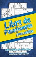 Libro de pasatiempos para adultos