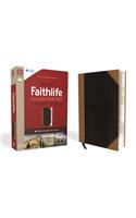 NKJV, Faithlife Illustrated Study Bible, Leathersoft, Black/Tan, Red Letter Edition