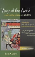 Ways of the World with Sources V2 & Pocket Guide to Writing in History 6e