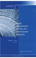 Legal Applications of Data for Institutional Research