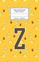 Primary Composition Notebook Grades K-2 Story Journal Z