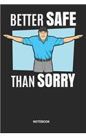 Notebook: Baseball Referee Notebook (6x9 inches) with Blank Pages ideal as a Journal for Softball Judge Official. Perfect as a Ref Book or Sketchbook for all 