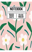 Notebook 100 Sheets College Ruled