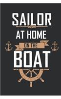 Sailor at Home on the Boat