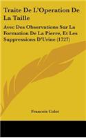 Traite de L'Operation de La Taille