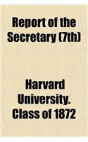 Report of the Secretary (7th)