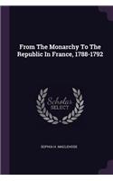 From The Monarchy To The Republic In France, 1788-1792