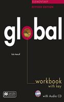 Global Elementary Revised Edition Workbook with key + CD pack