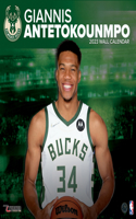 Milwaukee Bucks Giannis Antetokounmpo 2023 12x12 Player Wall Calendar