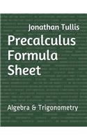 Precalculus Formula Sheet