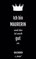 Kalender für Maurer / Maurerin