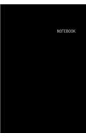 Notebook (6 x 9 inches) 100 Pages Great Gift Idea Black Cover: Interior high-quality white paper
