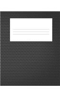 Black and White Composition Notebook: Wide Ruled Notebook Lined School Journal - 110 Pages - 7.5 x 9.25" - Children Kids Girls Boys Teens Women Wide Ruled School Composition Books