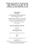 National Silver Alert Act, the Silver Alert Grant Program Act of 2008, and the Kristen's Act Reauthorization of 2007