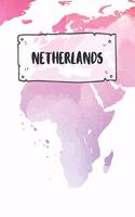 Netherlands: Dotted Travel Diary Notebook or Journey Dotted Grid Journal - Holiday Trip Pocketbook for Men and Women with Dots