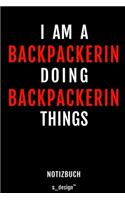 Notizbuch für Backpackerin