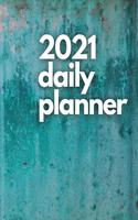 Large 2021 Daily Planner, Turquoise Edition