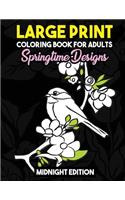 Large Print Coloring Book for Adults