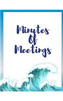 Minutes of Meetings: Taking Minutes of Meetings Notes, Business Meeting Note Taking, Attendees, and Action Items 154 Page 8.5x11