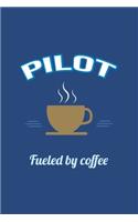 Pilot Fueled by Coffee Journal, Graph Paper: Blank Quad Grid Notebook (Office & Work Humor)