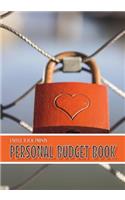 Personal Budget Book: Best Budget Book Planner Home Budget Book 64 Pages 7"x10" Glossy Cover Book Heart On Lock