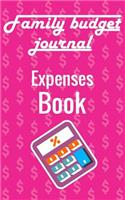 Family budget journal - Expenses book: 100 cream pages 5" x 8"(12.7 x 20.32 cm) size budget accounting notebook that will save your time and money.