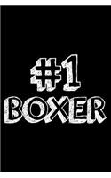 #1 Boxer: 6x9 Notebook, Ruled, Boxing Sports Journal, Notebook, Training Log Book, Draw and Write, Diary, Organizer, Planner