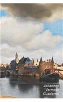 Johannes Vermeer Cuaderno: Vista de Delft - Diario Elegante - Perfecto Para Tomar Notas - Ideal Para La Escuela, El Estudio, Recetas O Contraseñas