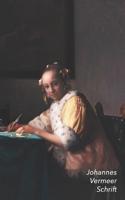 Johannes Vermeer Schrift: Schrijvende Vrouw in Het Geel - Artistiek Dagboek - Ideaal Voor School, Studie, Recepten of Wachtwoorden - Stijlvol Notitieboek Voor Aantekeningen