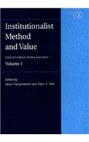 Institutionalist Method and Value