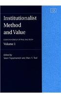 Institutionalist Method and Value