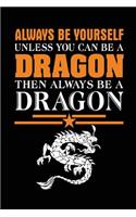 Always Be Yourself Unless You Can Be a Dragon Then Always Be a Dragon: School Notebook Journal Lined