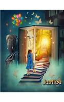 Justice: Personalized Book with Name, Notebook, Journal, Diary, 105 Lined Pages, 8 1/2" X 11"