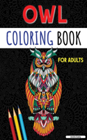 Adult Coloring Book with Cute Owls