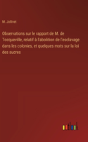 Observations sur le rapport de M. de Tocqueville, relatif à l'abolition de l'esclavage dans les colonies, et quelques mots sur la loi des sucres