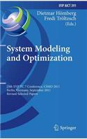 System Modeling and Optimization: 25th Ifip Tc 7 Conference, Csmo 2011, Berlin, Germany, September 12-16, 2011, Revised Selected Papers