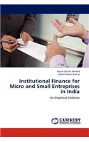 Institutional Finance for Micro and Small Entreprises in India