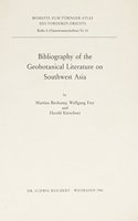 Bibliography of the Geobotanical Literature on Southwest Asia