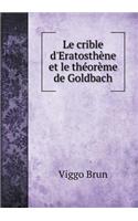 Le Crible d'Eratosthène Et Le Théorème de Goldbach