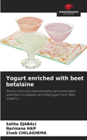 Yogurt enriched with beet betalaine