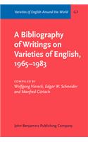 A  Bibliography of Writings on Varieties of English, 1965–1983
