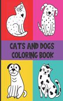 Cats And Dogs Coloring Book